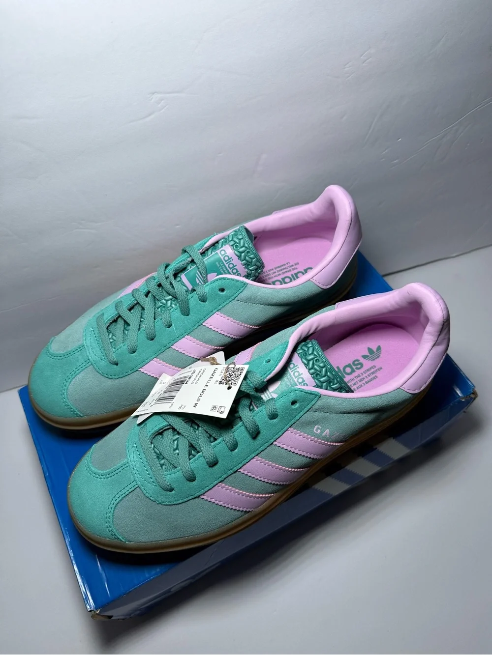 Adidas Gazelle Bold Sneakers Teal / Lilac - Women’s 9 - NWT - Style Code: JS3894